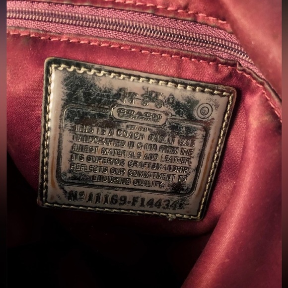 RARE Coach x Poppy silver signature logo bag - Picture 5 of 5